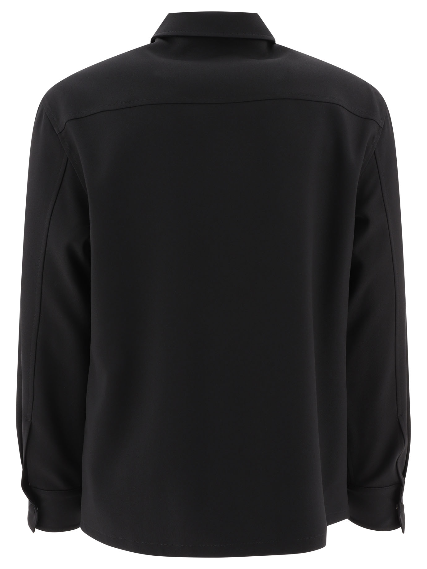 JIL SANDER Black   Shirt in polyester gabardine